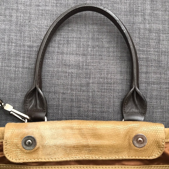 Longchamp Balzane Roots Embossed Leather Satchel - Picture 5 of 8